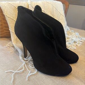 Platform heel ankle boots